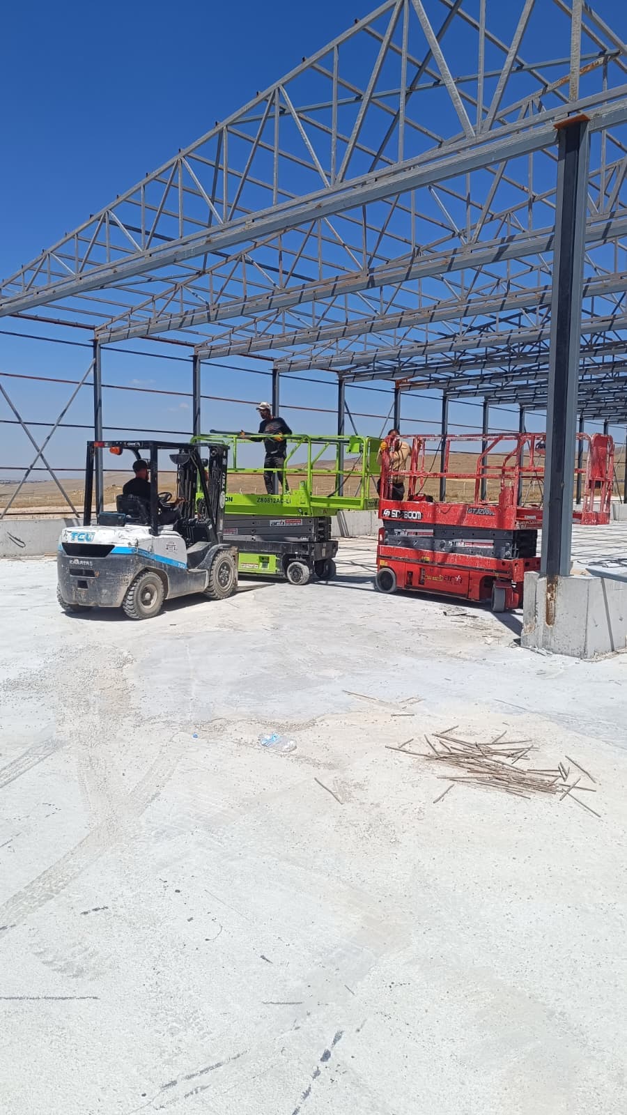 Çanakkale'de teleskopik platformla yüksek erişim